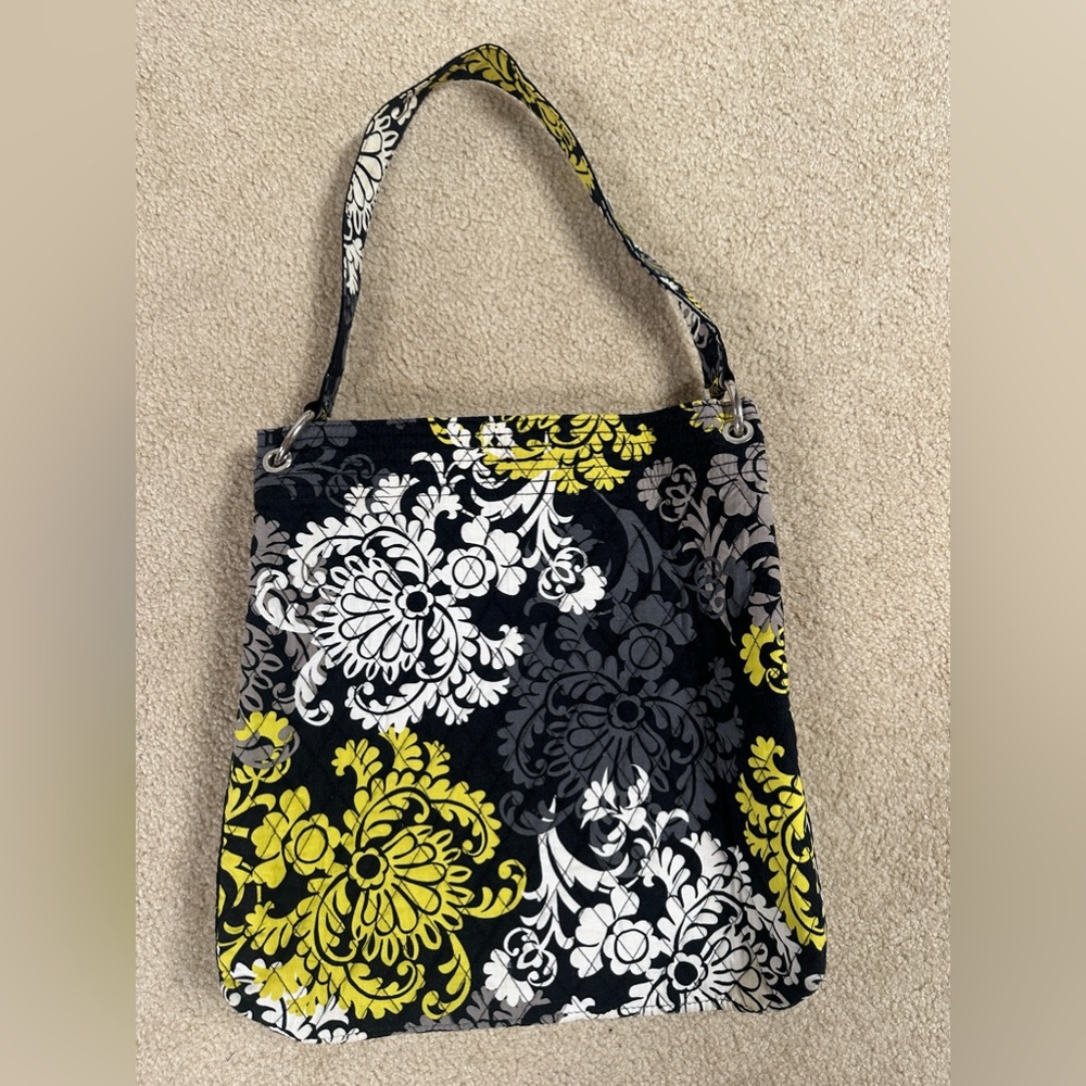 Vera Bradley Tote. Baroque pattern with diamond quilting.